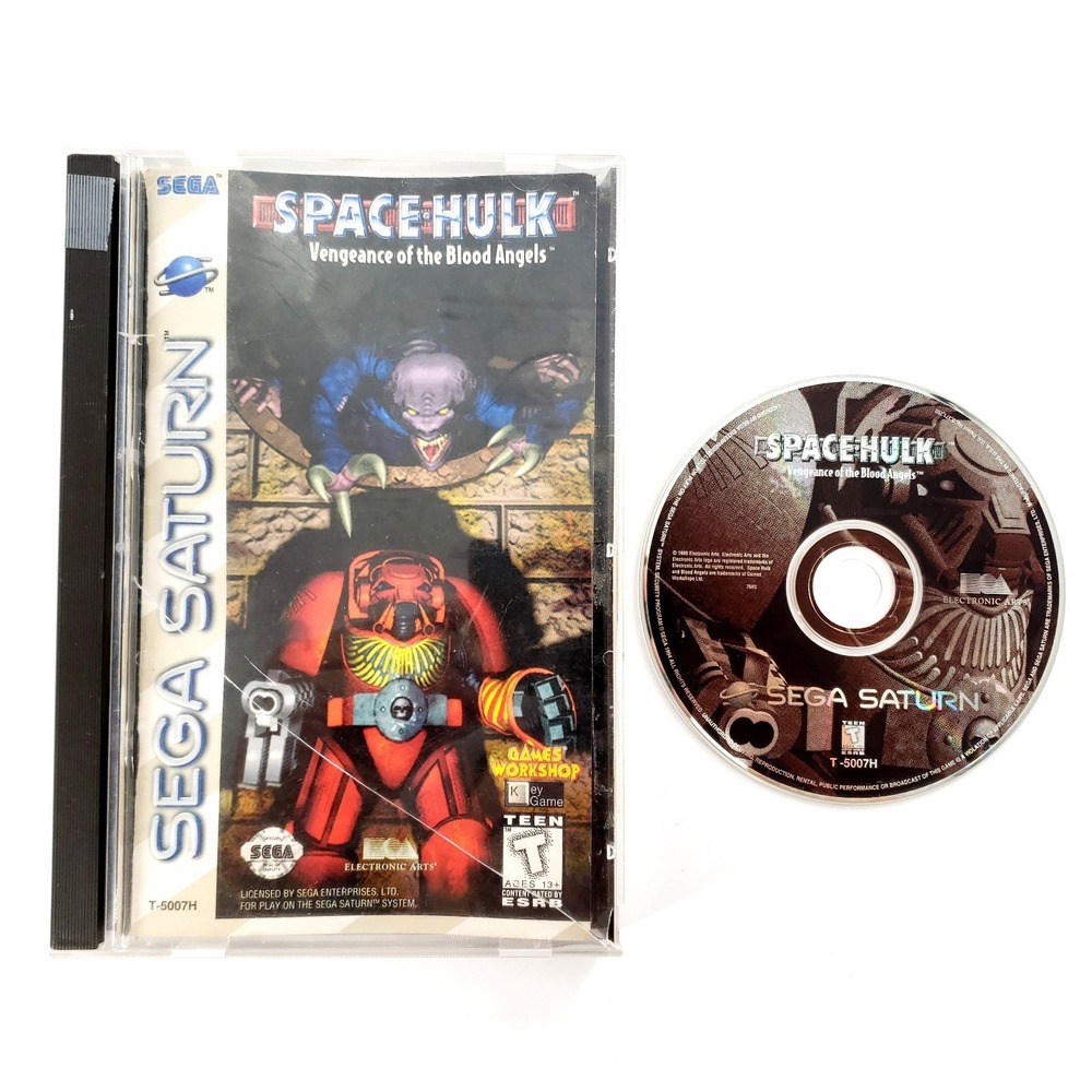 Space Hulk: Vengeance of the Blood Angels Sega Saturn Broken Case Complete Works